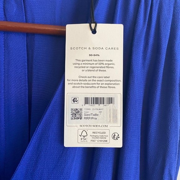 NWT Scotch & Soda Royal Blue Jumpsuit - Picture 3 of 9